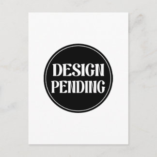 Custom-made, artistic, elegant postcard