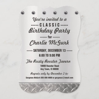 Custom Made Classic Birthday Party Invitation