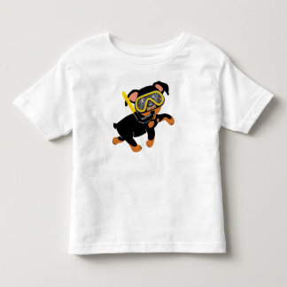 Custom Made for Baby Ryan Swimming Min Pin Toddler T-Shirt