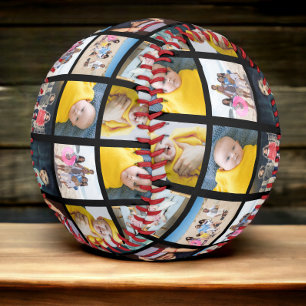 Custom Made Personalised One of a Kind 10 Photo Baseball