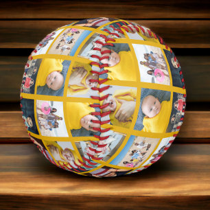 Custom Made Personalised One of a Kind 10 Photo Baseball