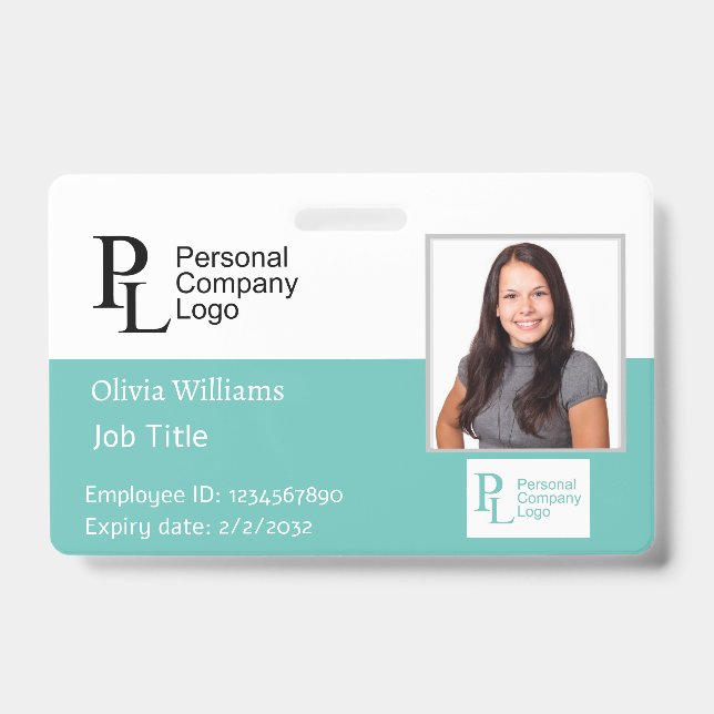 Custom Made Staff ID Badge for Business or Company (Front)