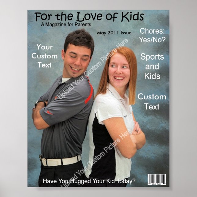 Custom Magazine Cover, Kids Poster (Front)