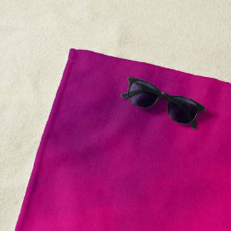 Custom Magenta Beach Towel
