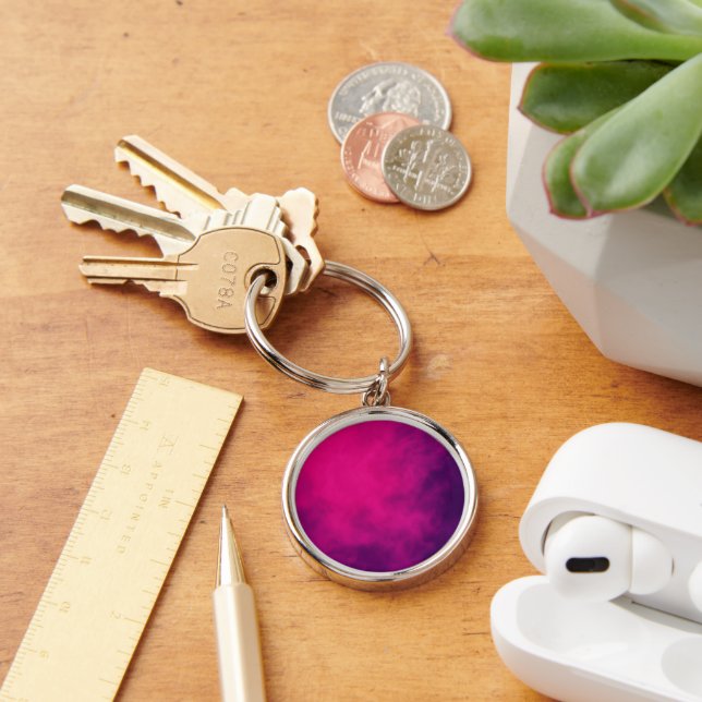 Custom Magenta Gradient Keychain (Desk)