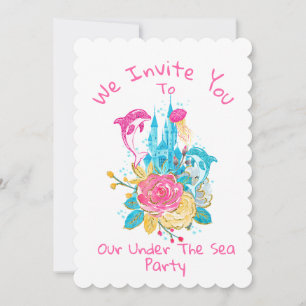 Custom Magical Under The Sea Kingdom Invitation