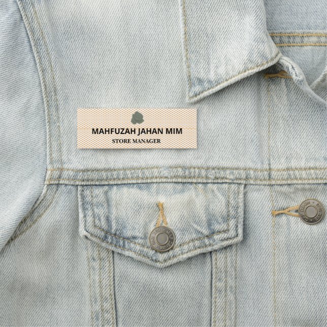 Custom Magnetic Name Tags With Logo (In Situ)