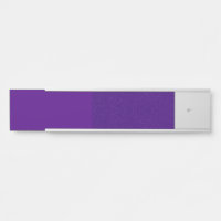 Custom Magnetic Sliding Two-Tone Purple Desk Sign