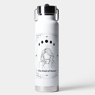 Custom Maid of Honour Tarot Bachelorette Bridesmai Water Bottle