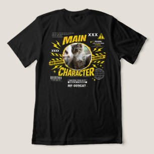 Custom Main Character Cat Lover Extreme Attachment Tri-Blend Shirt