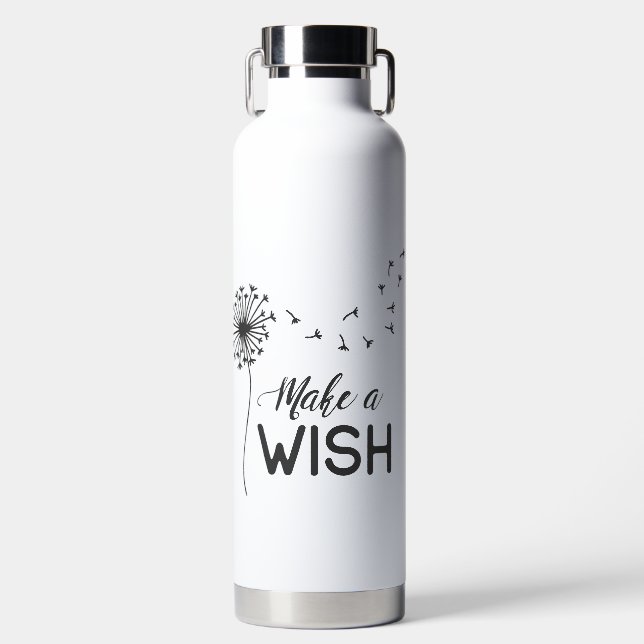 Custom make a wish drink bottle (Front)