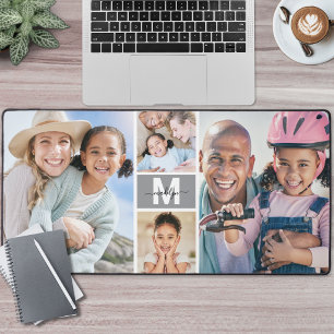Custom Make Your Own 4 Photo Collage Desk Mat
