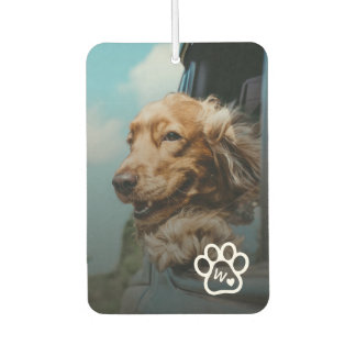 Custom Make Your Own Pet Photo Potrait Monogram Car Air Freshener