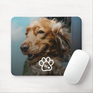 Custom Make Your Own Pet Photo Potrait Monogram Mouse Mat