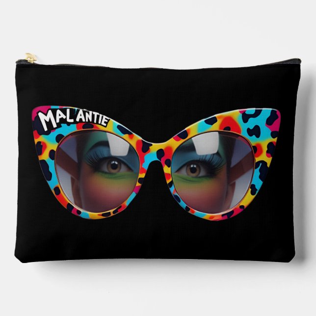 Custom MAL ANTIE / Crazy Aunt Afrikaanse Humour Accessory Pouch (Front)