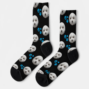 Custom Maltese Socks — Personalised Pet Photo Gift