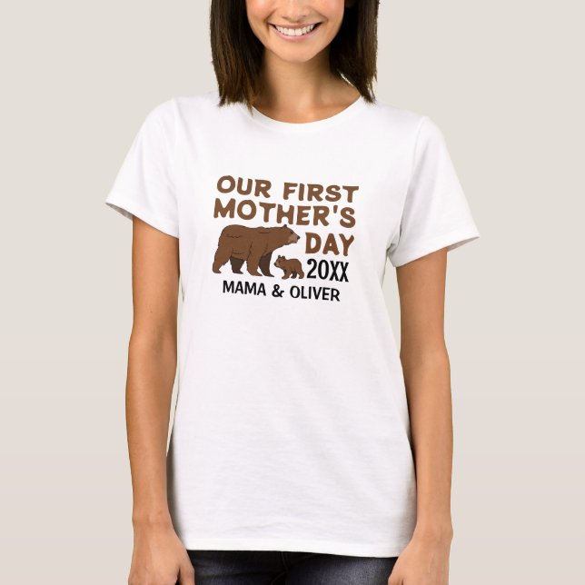 Custom Mama And Kid T-Shirt (Front)