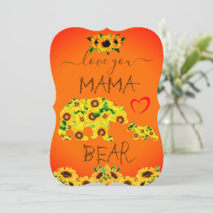 Custom MAMA BEAR Sunflower Mum Birthday Mother Day