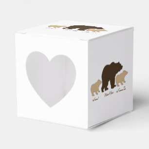 Custom Mama Bear With 2 Kid Names Mothers Day Gift Favour Box