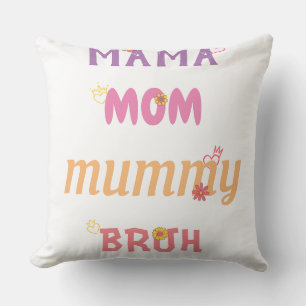 Custom Mama Mum Mother Brush Since Year Gift T-Shi Cushion