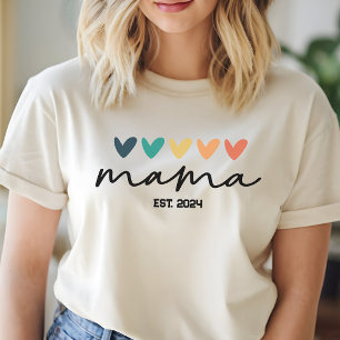 Custom Mama Shirt, Gift for Mum, Mother’s Day Gift T-Shirt