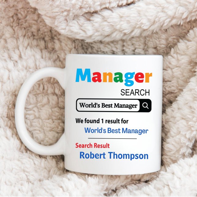 Custom Manager Gift, World's Best Manager Phd Grad Coffee Mug (Creator Uploaded)