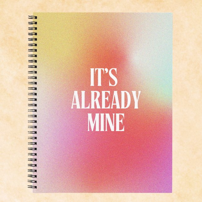 Custom Manifestation Gradient Aura Notebook (Creator Uploaded)