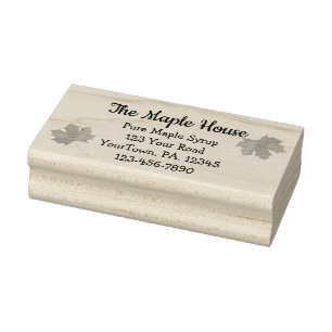 Custom Maple Syrup Business Rubber Stamp