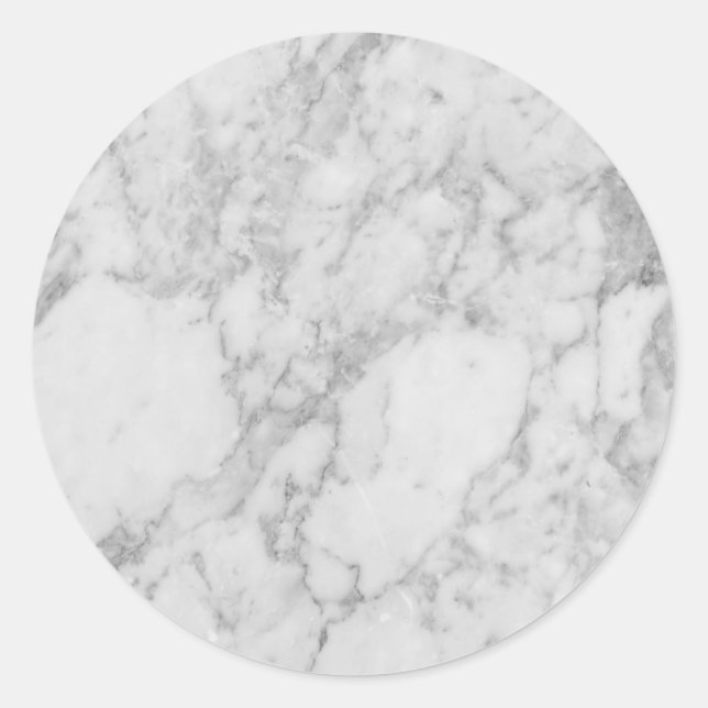 Custom Marble Classic Round Sticker (Front)