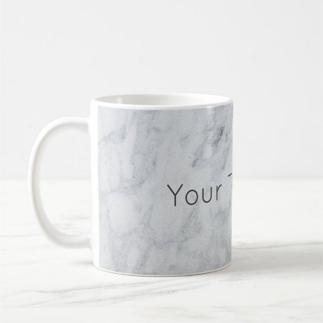 Custom Marble Coffe Coffee Mug (Left)