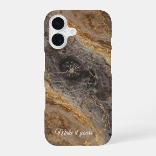 Custom Marble Name Phone Case – Elegant Stone Art