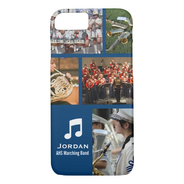 Custom Marching Band Orchestra Music Photo Collage Case-Mate iPhone Case (Back)