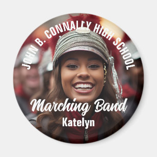 Custom Marching Band Photo High School Spirit Magnet