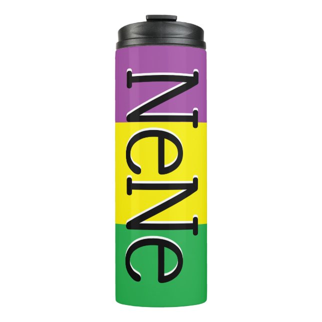 Custom Mardi Gras Fat Tuesday Nola Tumber Cup (Front)