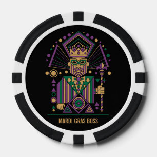 Custom Mardi Gras King 2026 Poker Chips