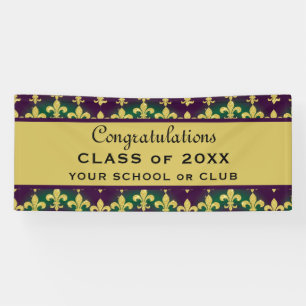Custom Mardi Gras Party Banner