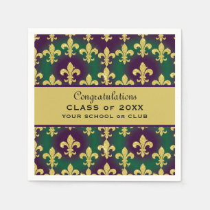 Custom Mardi Gras Party Napkin