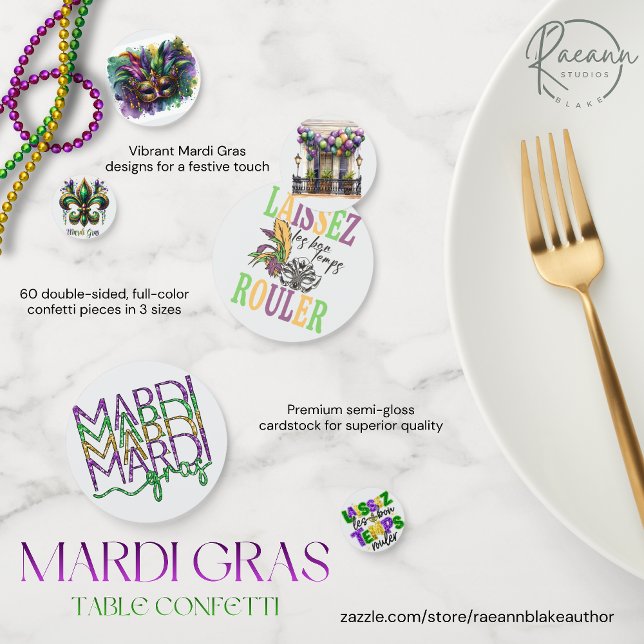 Custom Mardi Gras Table Confetti (Creator Uploaded)