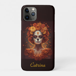 Custom Marigold Catrina Día de los Muertos iPhone 11 Pro Case