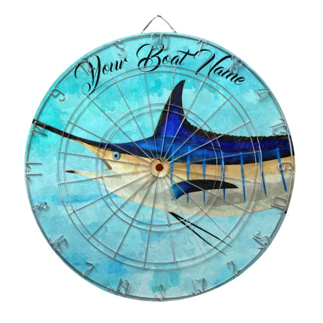 Custom Marlin Dart Board (Front)