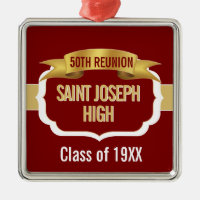 Custom Maroon 50th Class Reunion