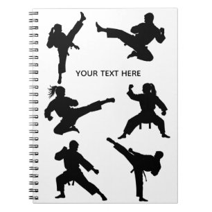 Custom martial arts karate Taekwondo Fighting     Notebook