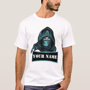 Custom Masked Ninja T-Shirt – Personalized Men’s C