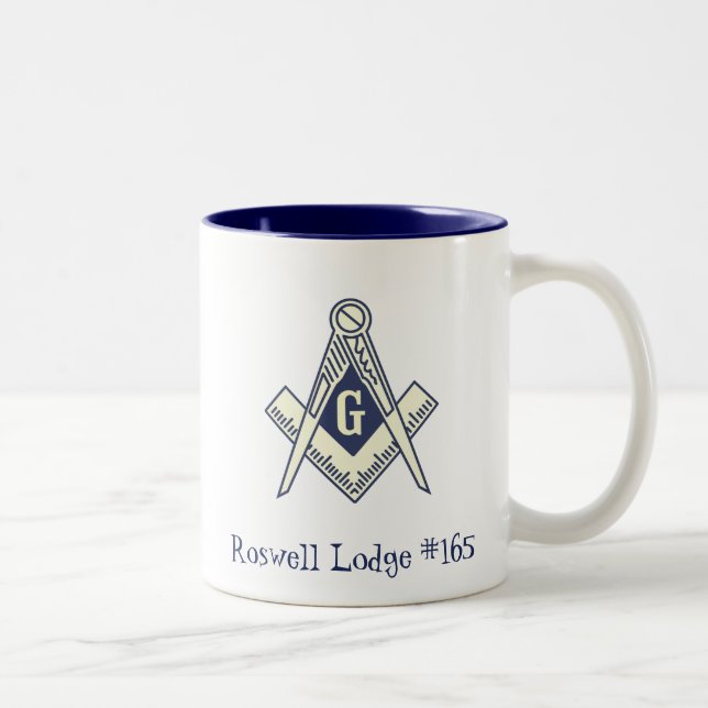 Custom Masonic Blue Lodge Coffee Mug (Right)
