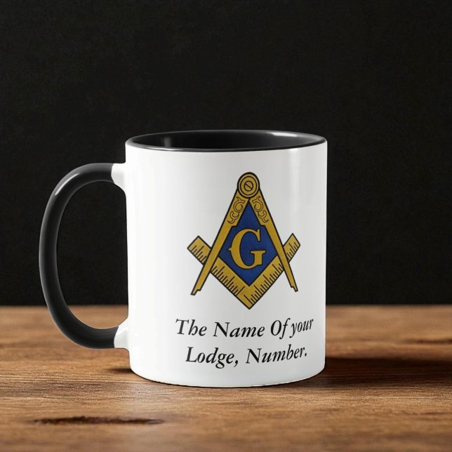 Custom Masonic Freemason Compass  Travel Mug (Creator Uploaded)