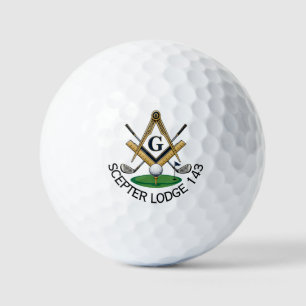 Custom Masonic Golf Balls