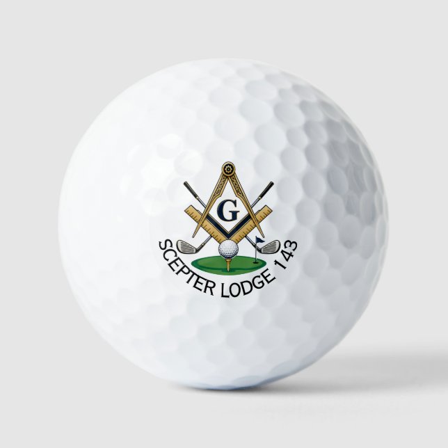 Custom Masonic Golf Balls (Front)