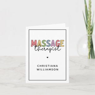Custom Massage Therapist   Massage Therapy Gifts Card