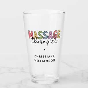 Custom Massage Therapist Massage Therapy Gifts Glass