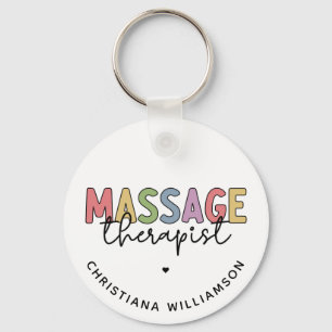 Custom Massage Therapist Massage Therapy Gifts Key Ring